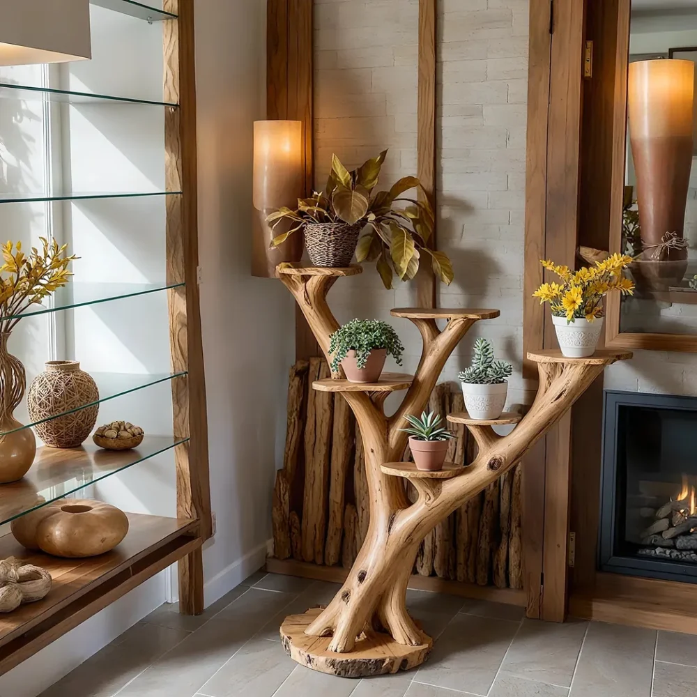 Tree-shaped racks, landscape racks, household storage racks.
