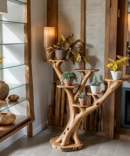 Tree-shaped racks, landscape racks, household storage racks.