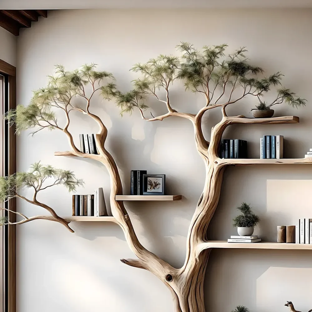 Tree-shaped bookshelves, souvenir display shelves - Image 2