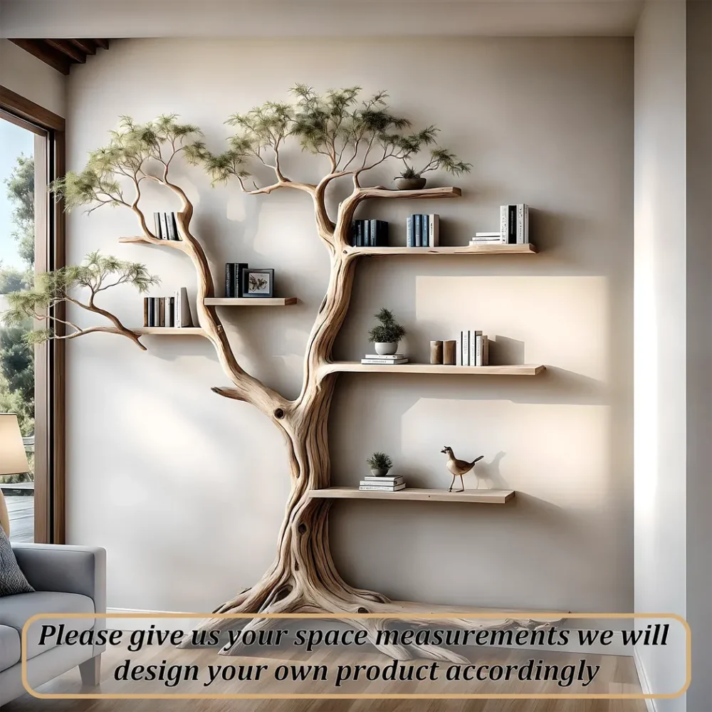 Tree-shaped bookshelves, souvenir display shelves - Image 4