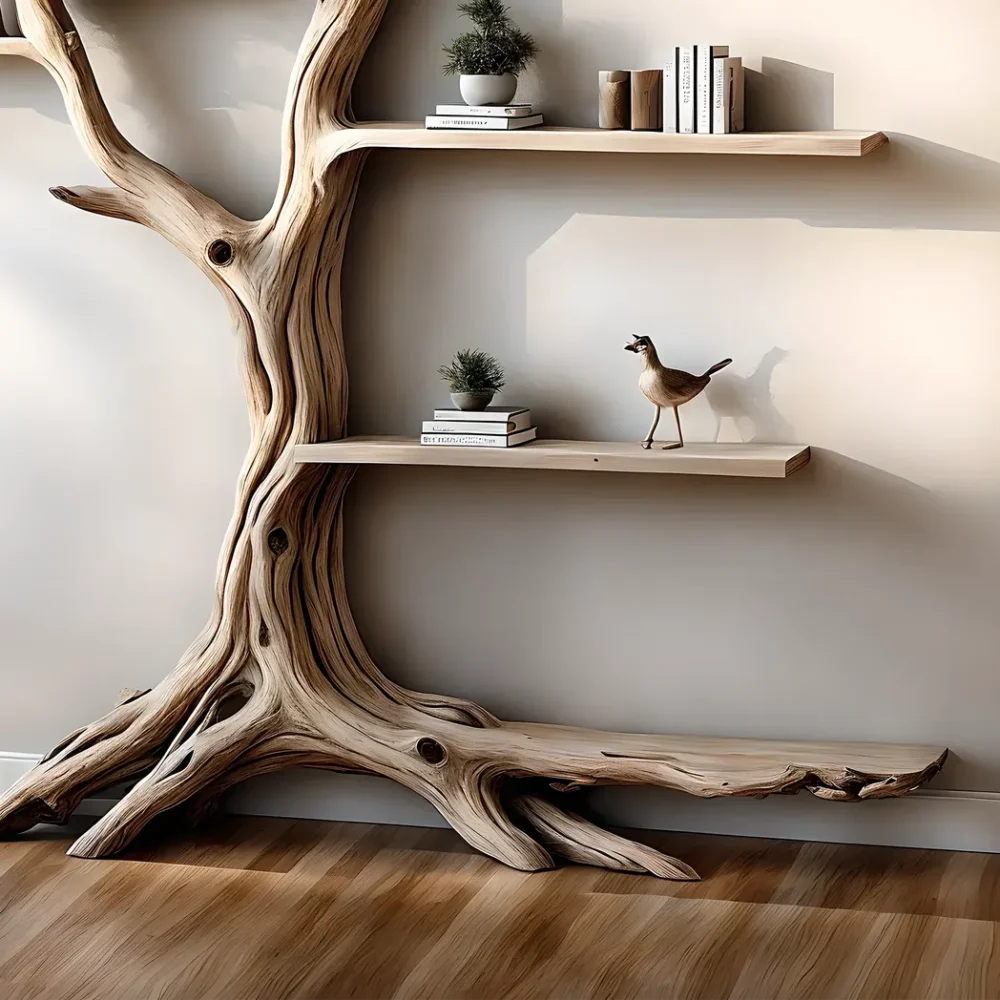 Tree-shaped bookshelves, souvenir display shelves - Image 5