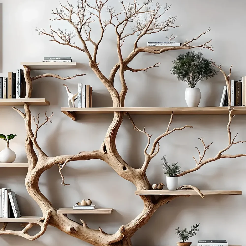 Tree-shaped souvenir display shelf, bookshelf, home decoration bookshelf, children's room decoration - Image 2
