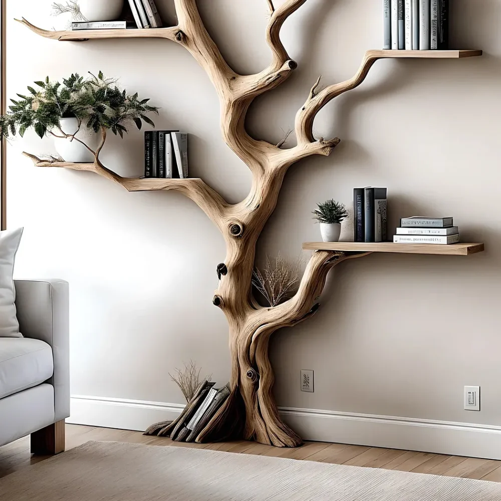 Wall corner shelves, decorative bookshelves - Image 5