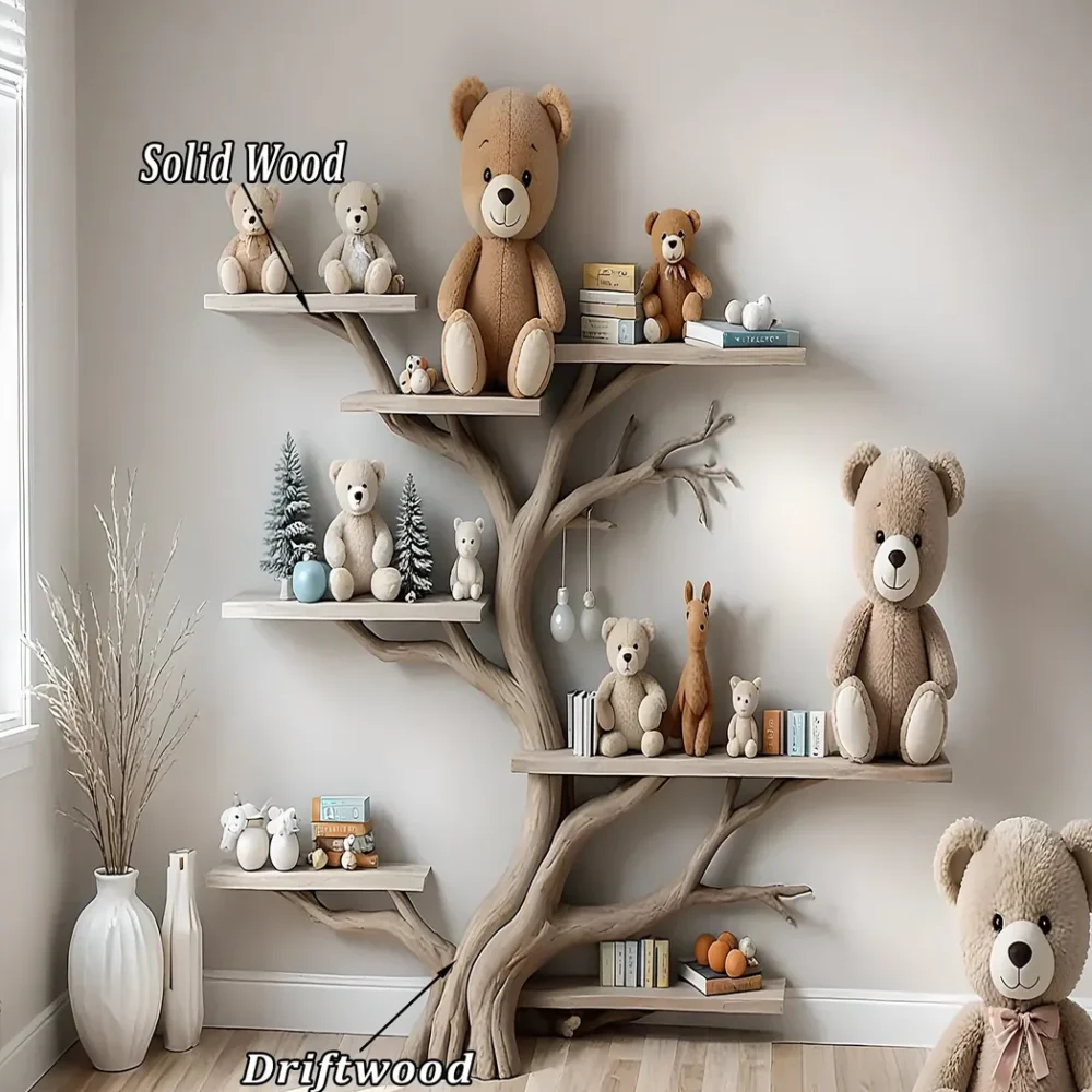 Wall-mounted tree bookshelf - Smart interior solution for children - Image 3