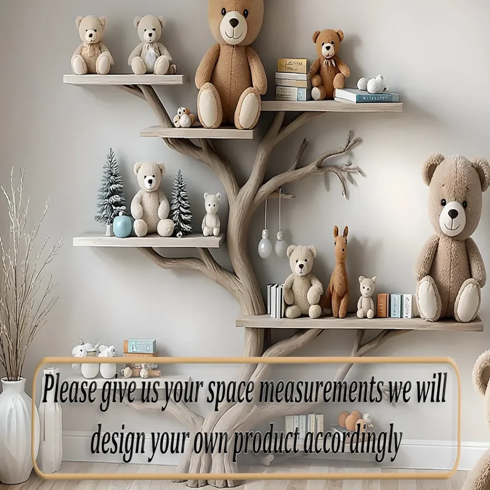 Wall-mounted tree bookshelf - Smart interior solution for children - Image 4