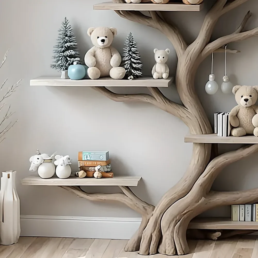 Wall-mounted tree bookshelf - Smart interior solution for children - Image 5