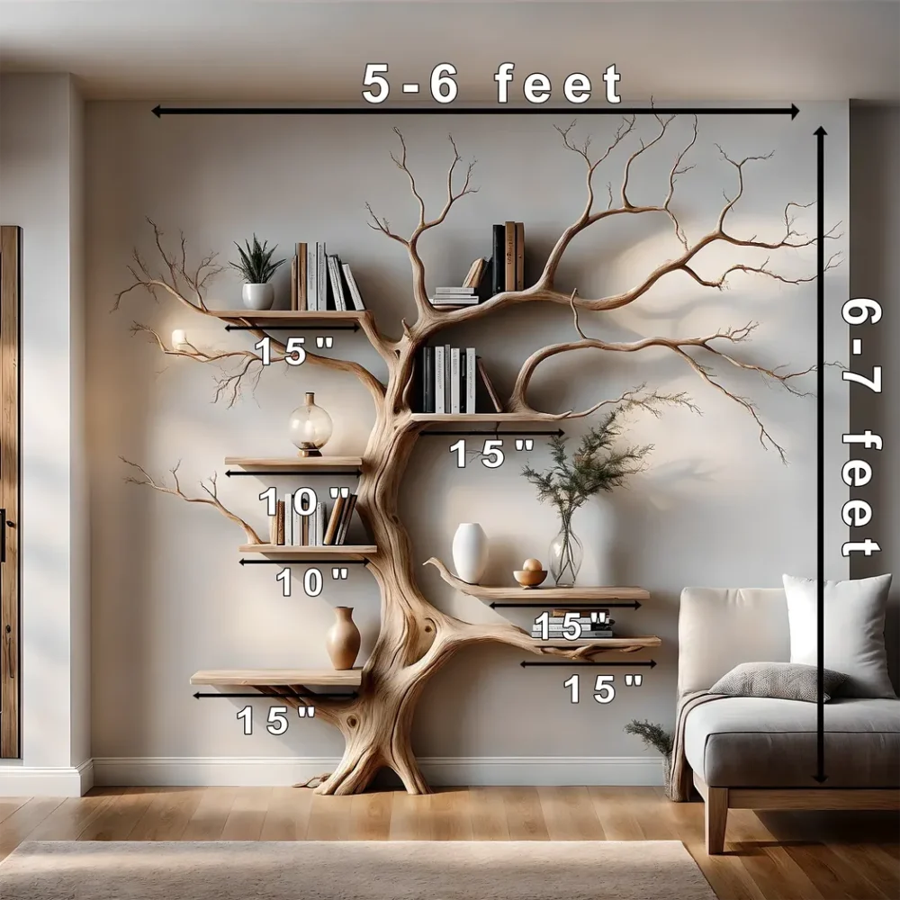 Souvenir decoration shelves, tree-shaped book shelves, home decoration book shelves. - Image 3