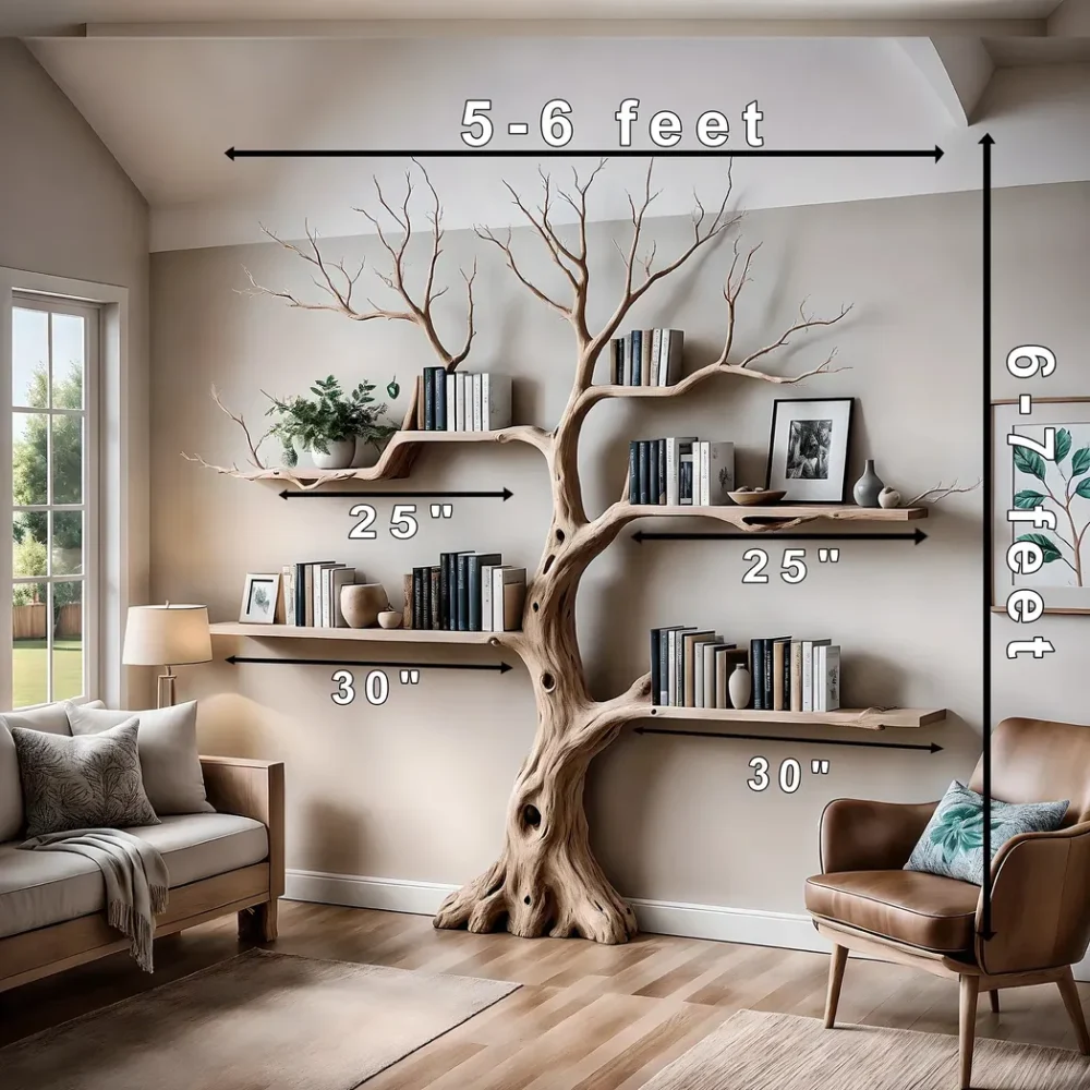 solid wood bookshelf, farm bookshelf, library bookshelf - Image 3