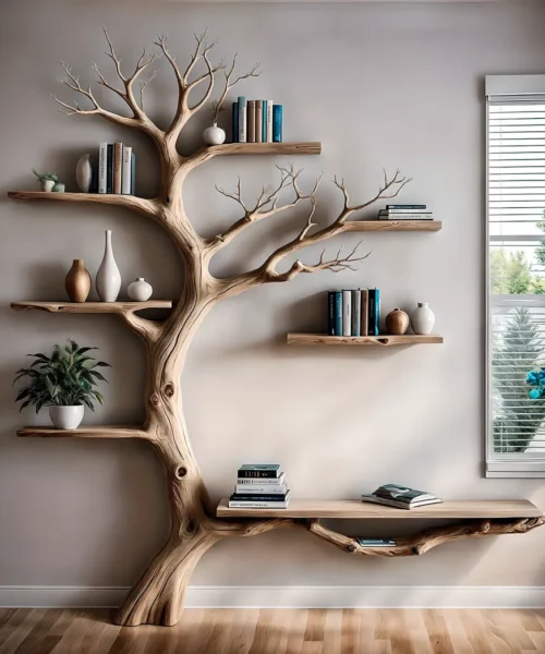 Solid wood bookshelf Solid wood bookshelf Wooden wall mounted bookshelf for home decoration