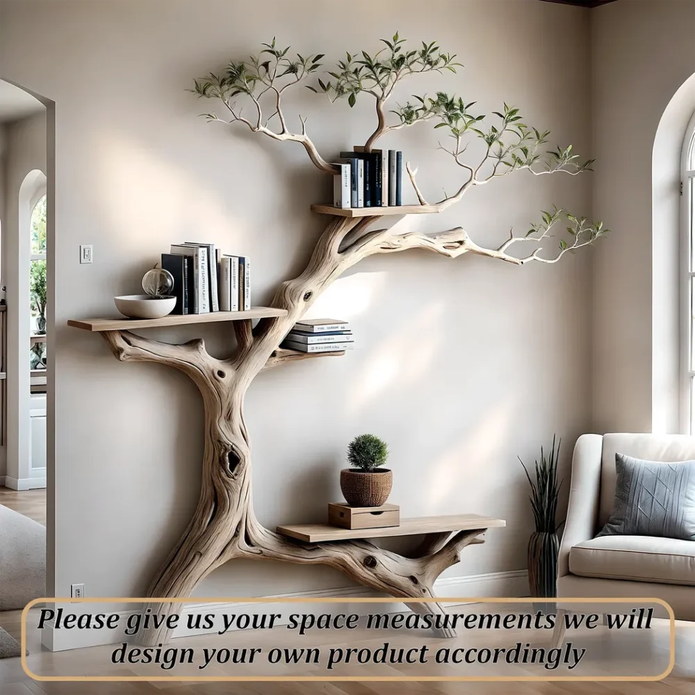Solid Wood Bookshelf with Integrated Reading Table Durable and Functional Home Decor - Image 4