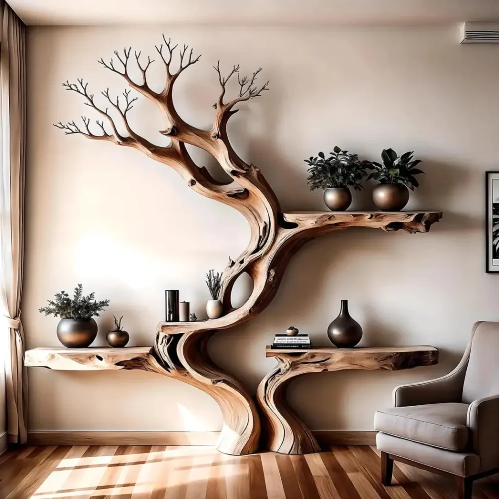 Tree Bookcase Handcrafted, Nature-Inspired Shelving for Your Home - Image 2
