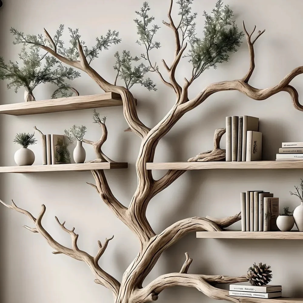 Handmade Pine Wood Bookshelf Stylish Nursery & Baby Room Decor, Durable Bookcase - Image 4
