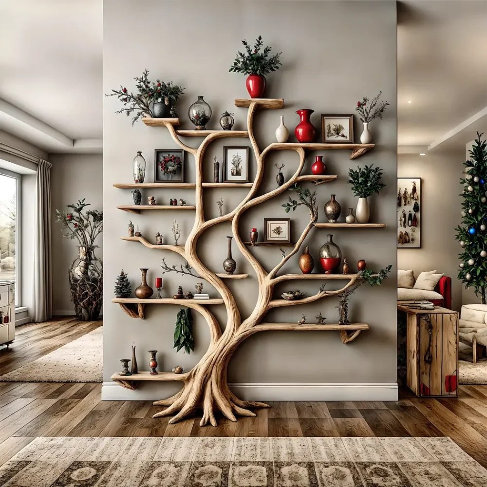 Handmade bookshelf 100% natural wood, nursery decoration, baby room decoration, bookcase