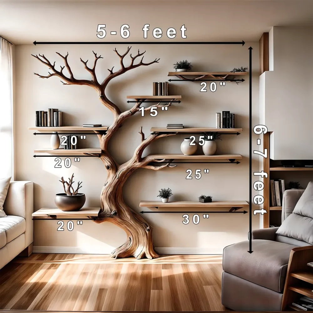 Perennial wooden bookshelf, solid wood bookshelf, office decoration bookshelf, home decoration - Image 3