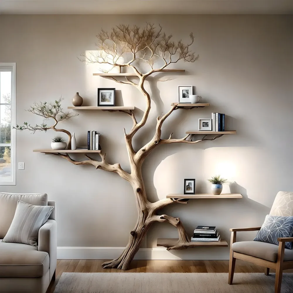 Handmade bookcases, creative bookcases, tree-shaped bookcases