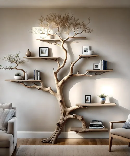 Handmade bookcases, creative bookcases, tree-shaped bookcases