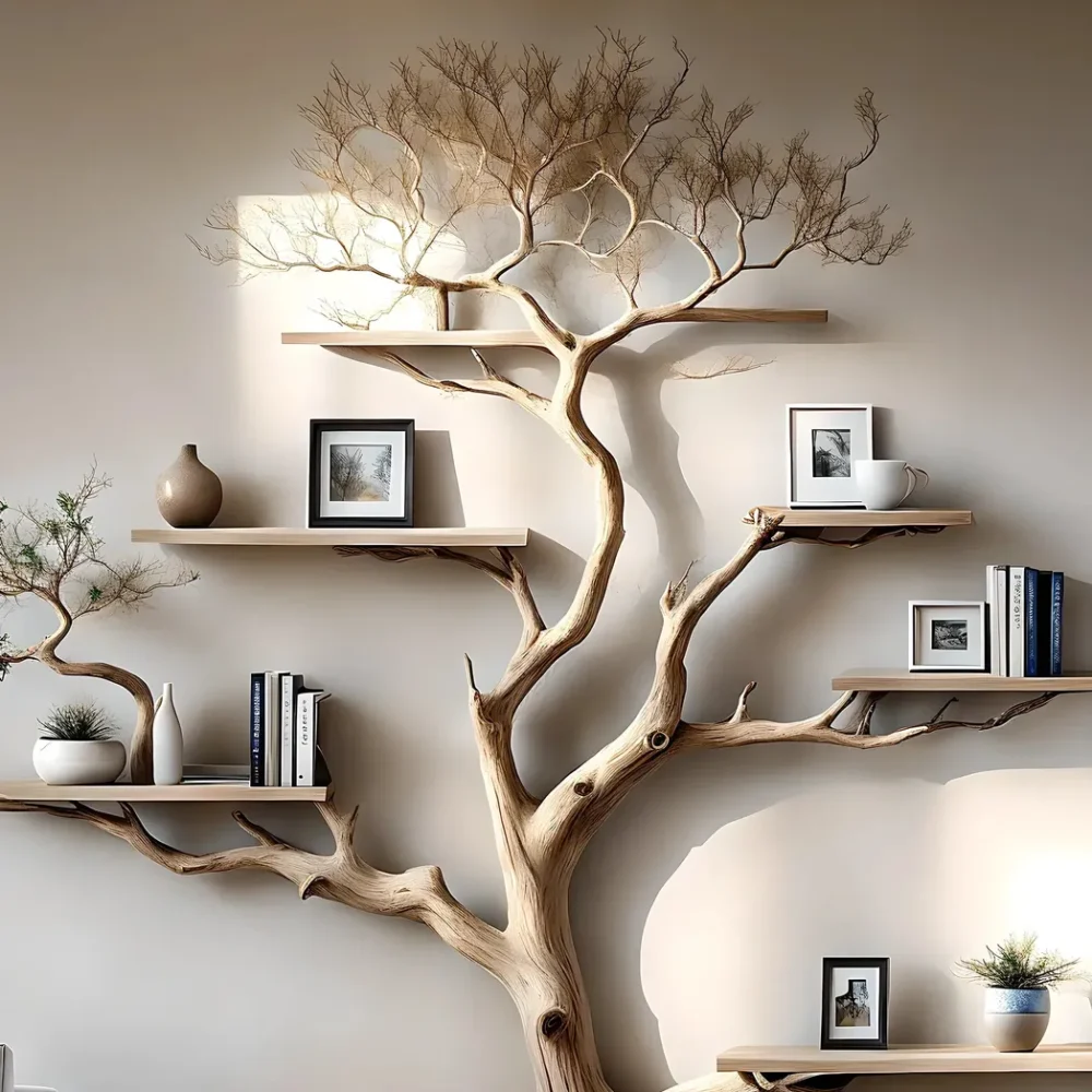 Handmade bookcases, creative bookcases, tree-shaped bookcases - Image 2