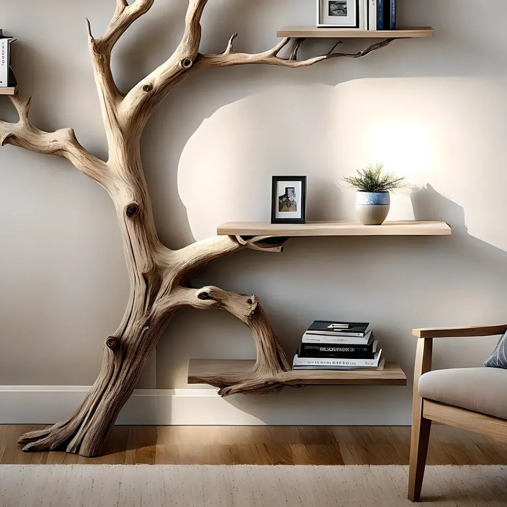 Handmade bookcases, creative bookcases, tree-shaped bookcases - Image 5