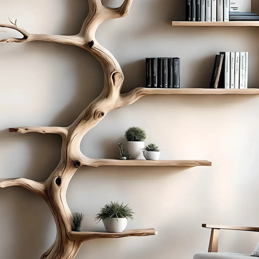 Driftwood-shaped bookshelf, tree-shaped bookshelf - Image 4