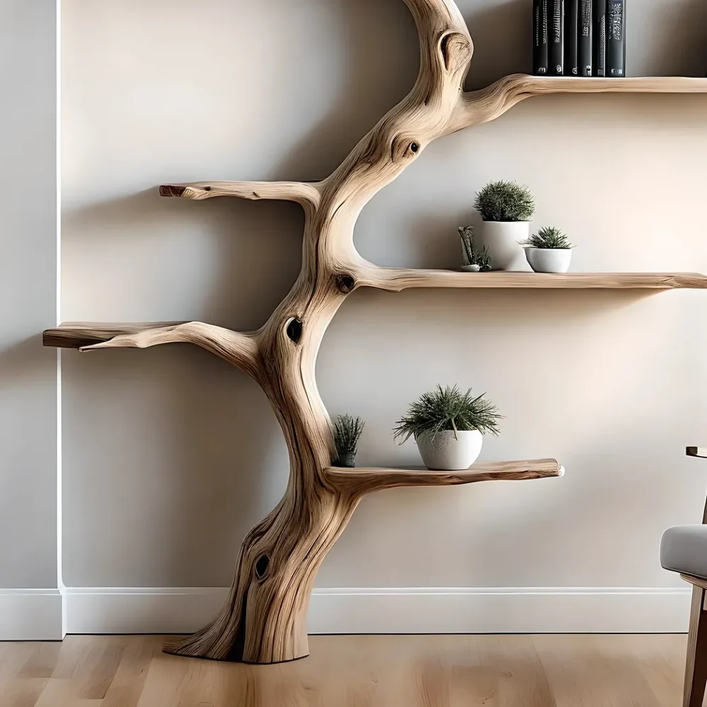 Driftwood-shaped bookshelf, tree-shaped bookshelf - Image 5