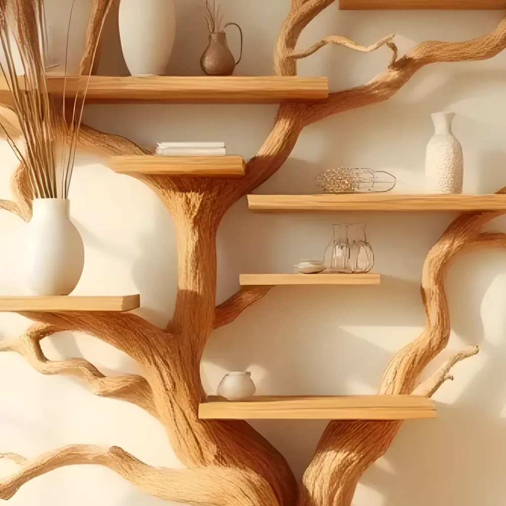 Multi-purpose tree-shaped shelf, library product display shelf - Image 3