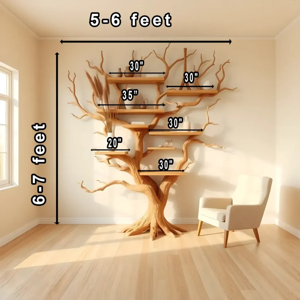 Multi-purpose tree-shaped shelf, library product display shelf - Image 4