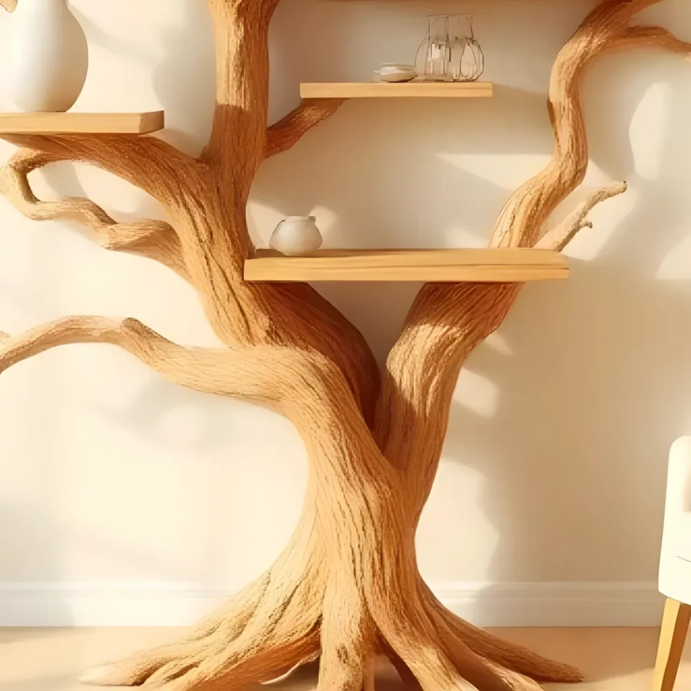 Multi-purpose tree-shaped shelf, library product display shelf - Image 5