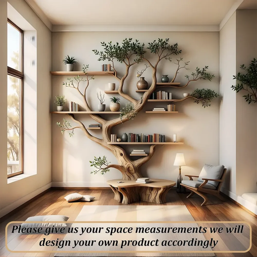 handmade tree shaped bookshelf - Image 2