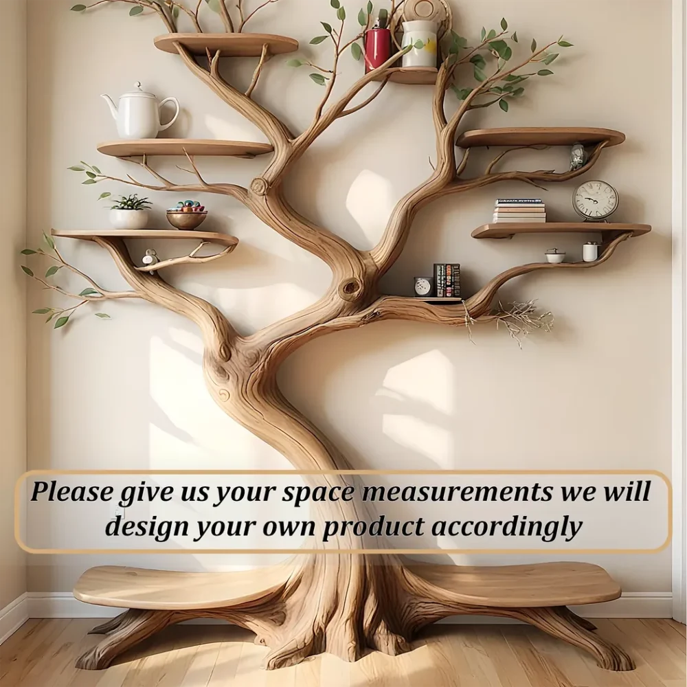 Modern bookshelf, high quality wooden tree shaped bookshelf - Image 3