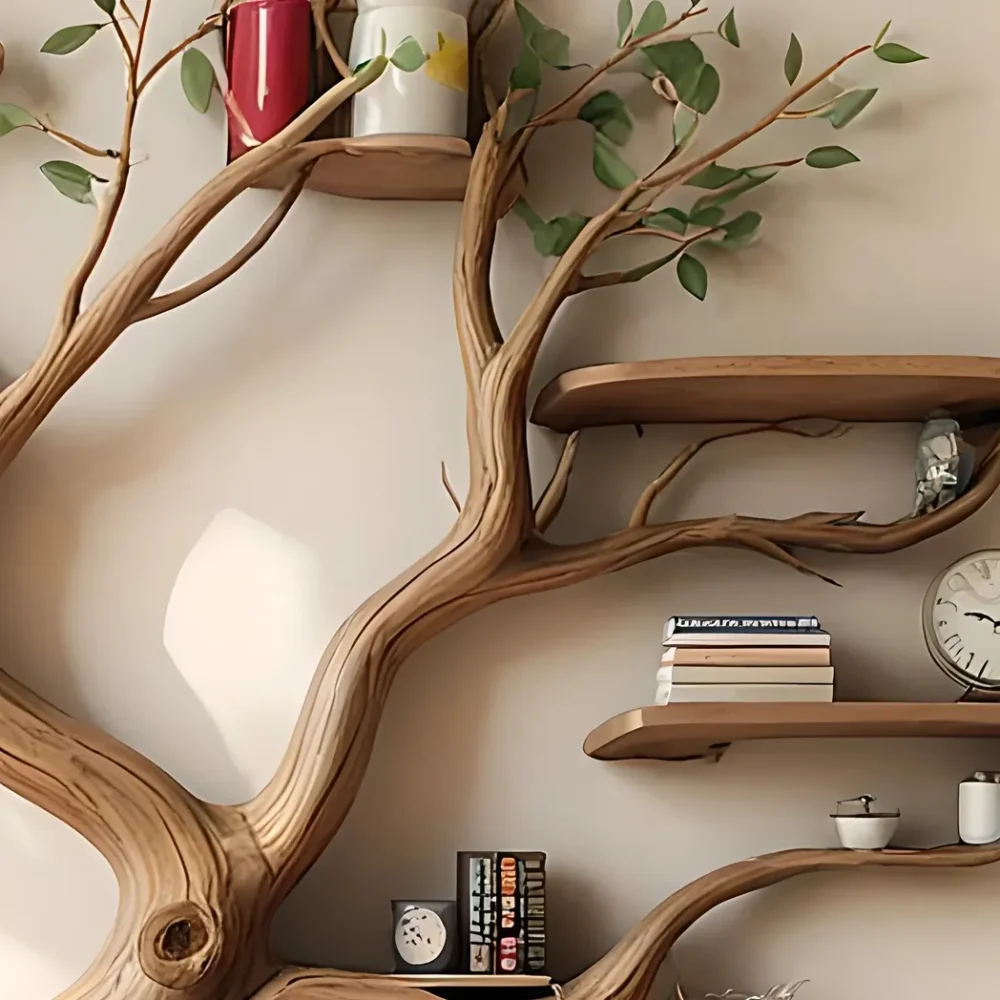 Modern bookshelf, high quality wooden tree shaped bookshelf - Image 4