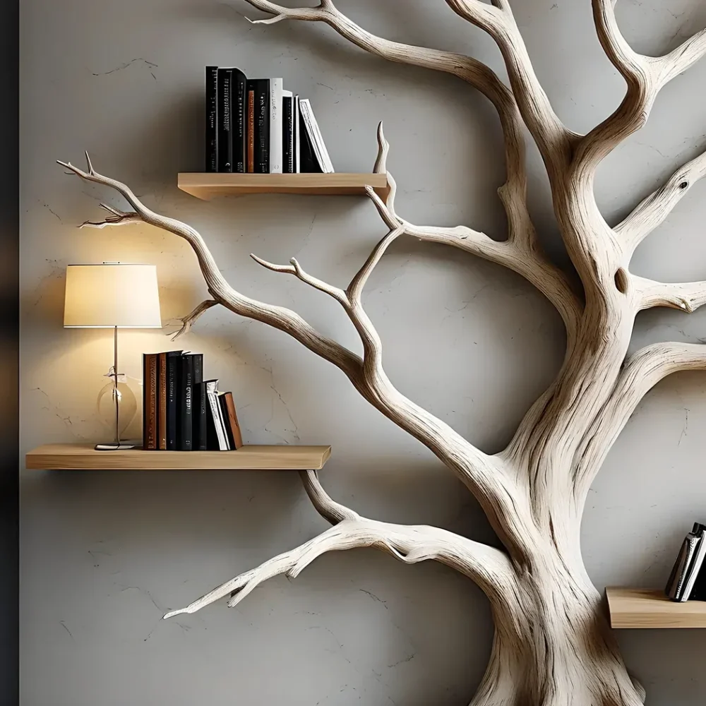 Bookshelf shaped like an old tree, bookshelf for home decoration - Image 3