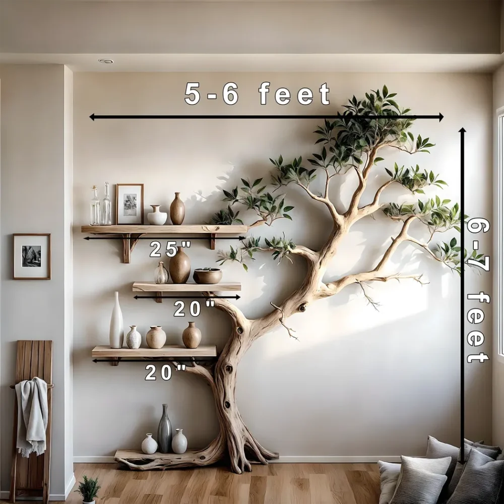 Bookshelf for living room decoration, children's room decoration, tree-shaped bookshelf, monolithic bookshelf - Image 3