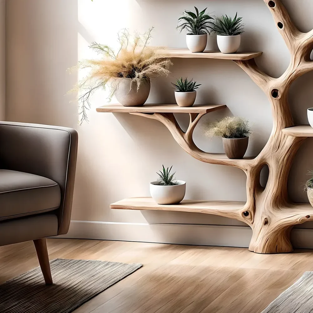 bookshelf, decorative shelf, tree shaped bookshelf, children's room shelf - Image 2