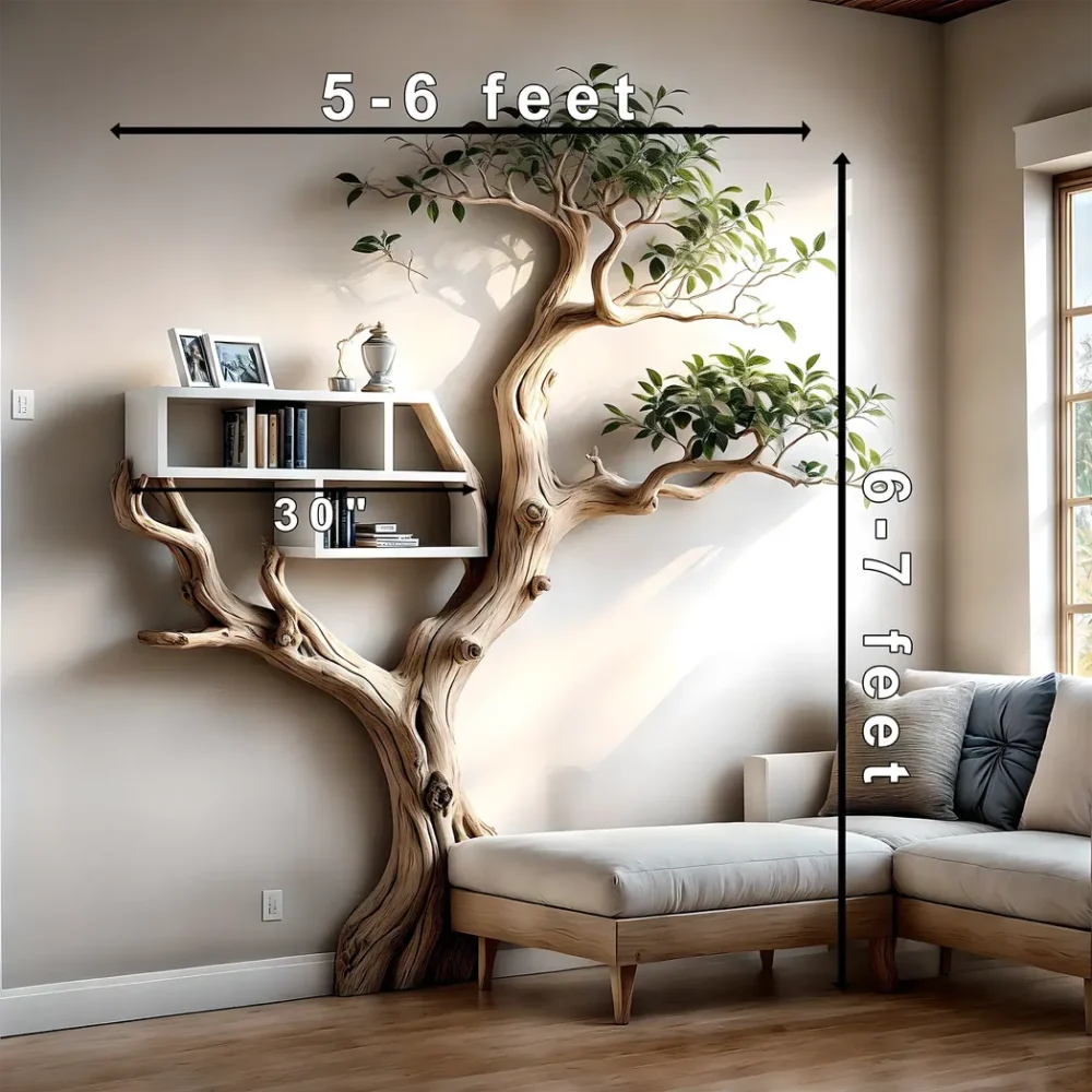 Bookcases for home decoration, tree-shaped bookcases for wall decoration - Image 4
