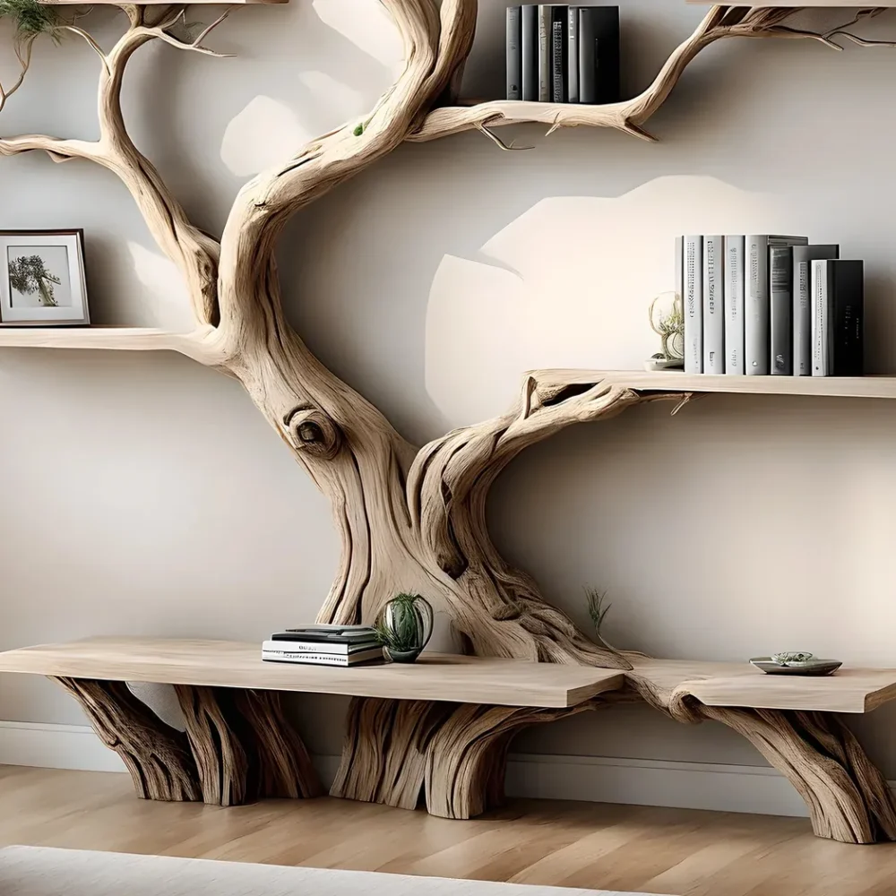 Custom tree bookshelf, office bookshelf - Image 2