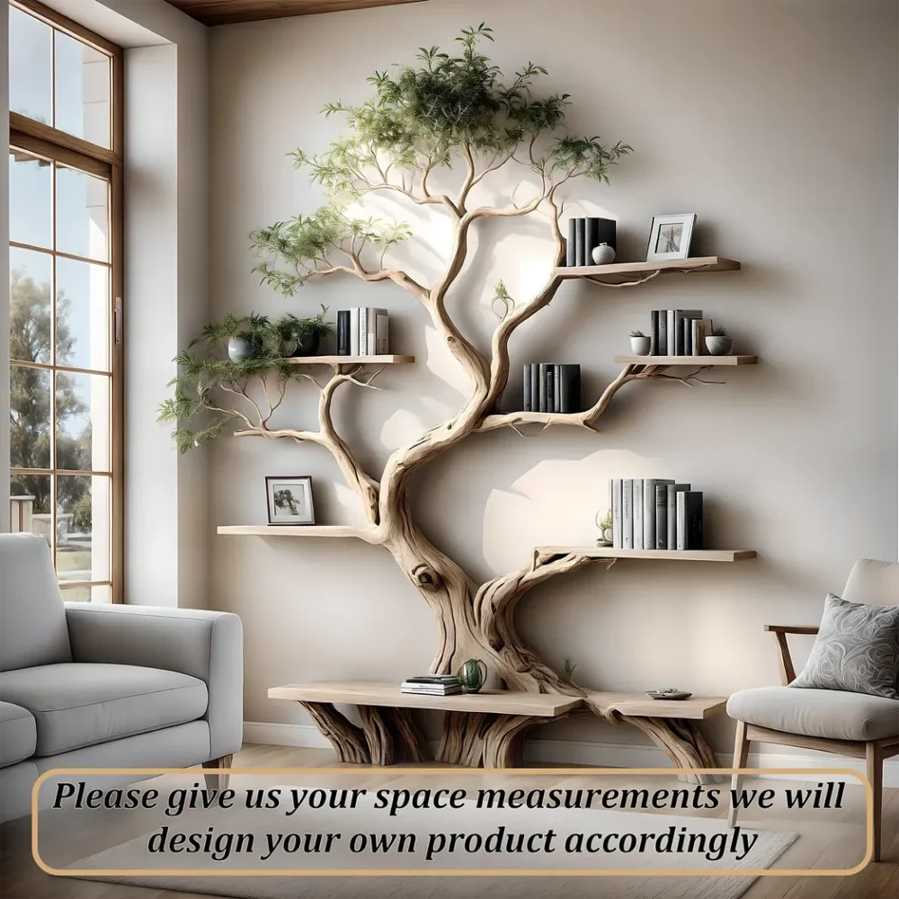 Custom tree bookshelf, office bookshelf - Image 4