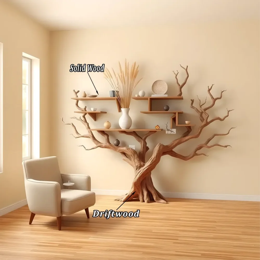 Driftwood bookshelf, tree shaped bookshelf, children's bookshelf. - Image 4