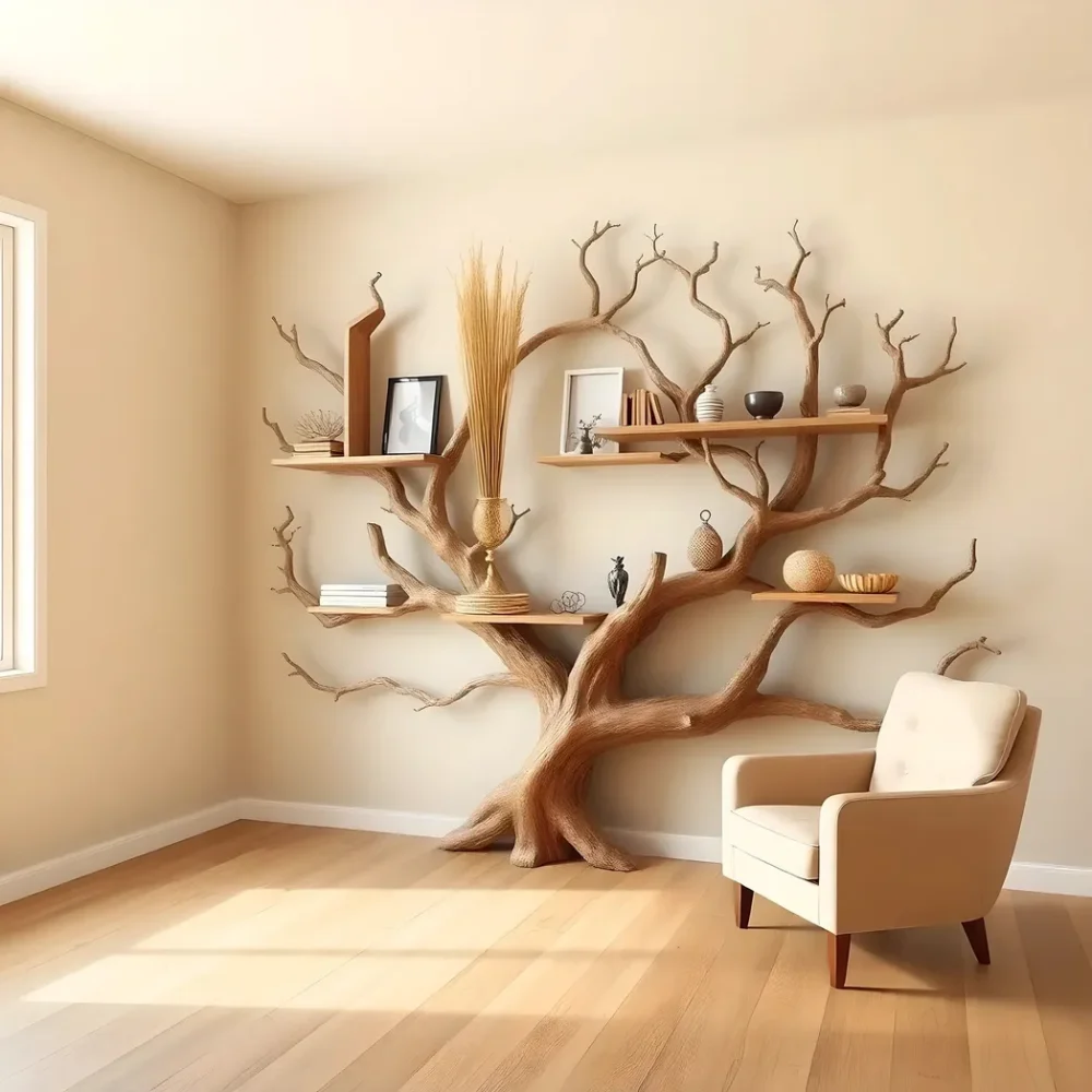 Children's bookshelf, farm bookshelf, monolithic tree-shaped bookshelf.