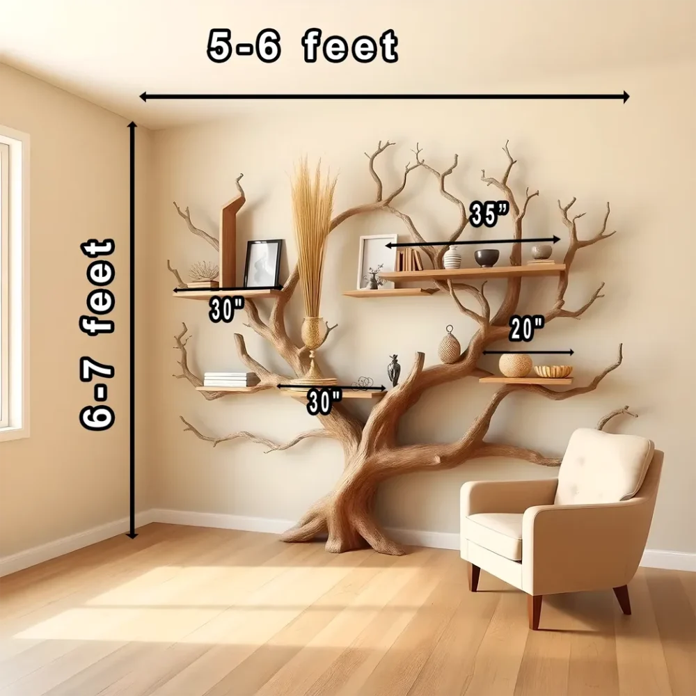 Children's bookshelf, farm bookshelf, monolithic tree-shaped bookshelf. - Image 3