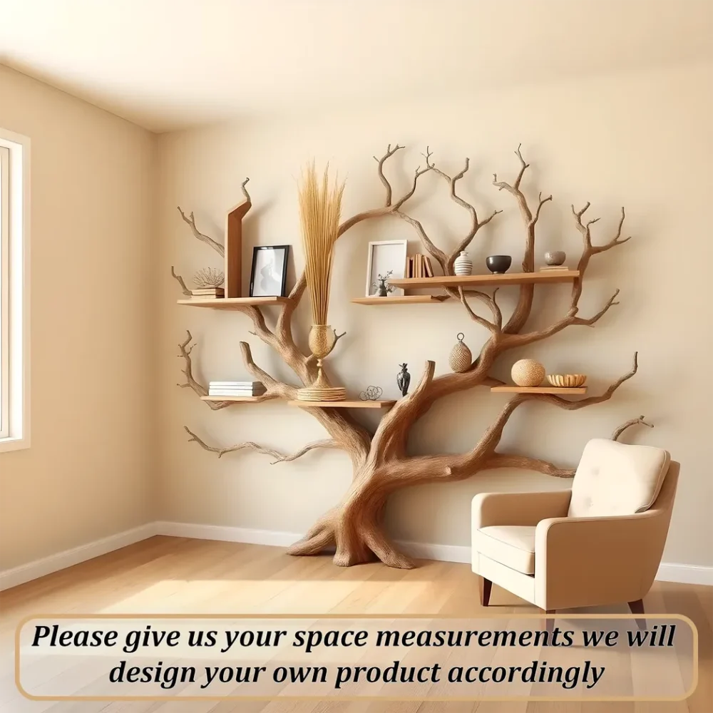 Children's bookshelf, farm bookshelf, monolithic tree-shaped bookshelf. - Image 5