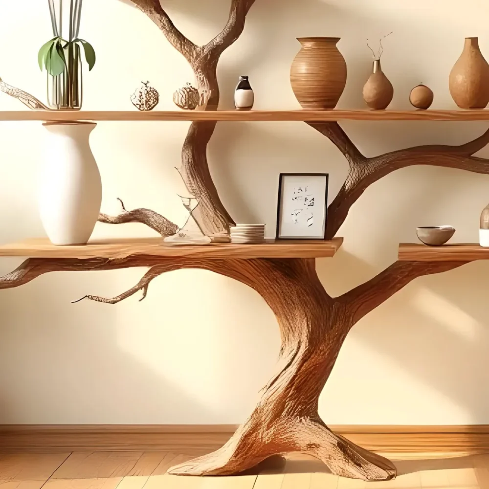 100% handmade bookshelf, natural driftwood bookshelf - Image 3