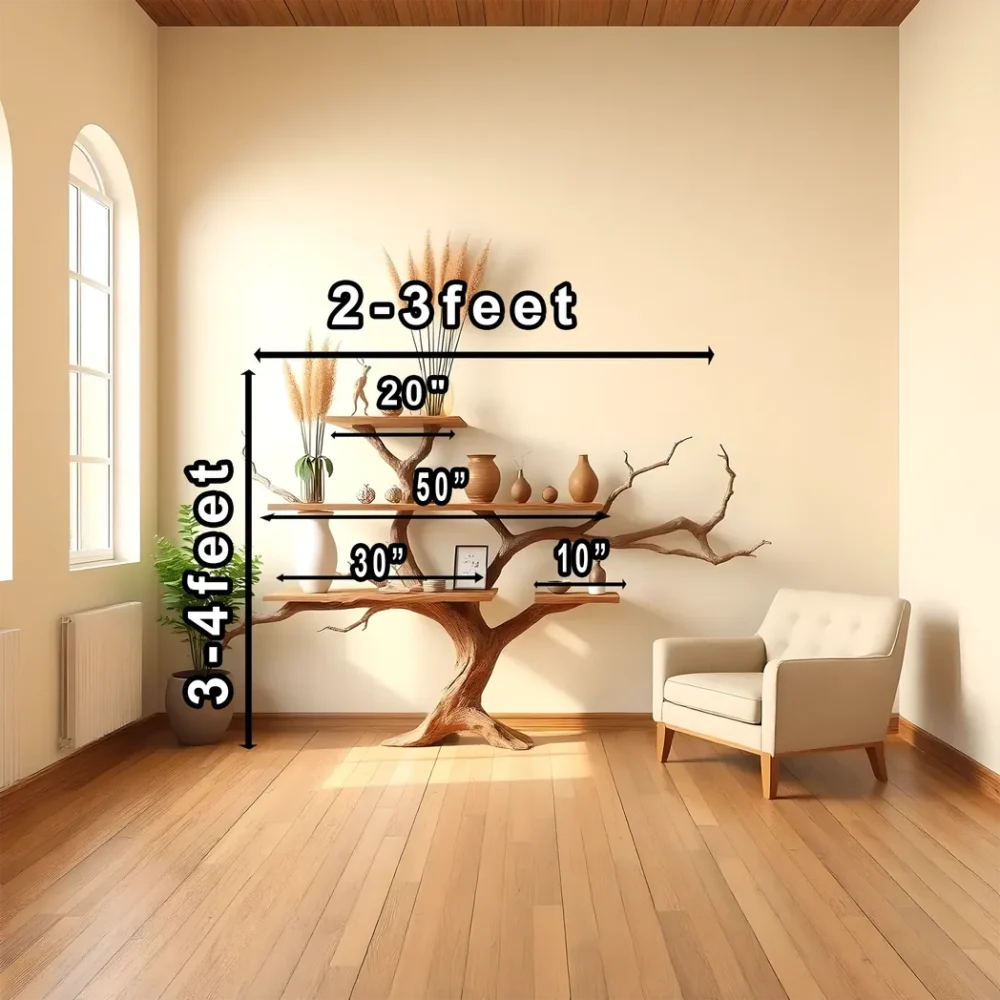 100% handmade bookshelf, natural driftwood bookshelf - Image 4