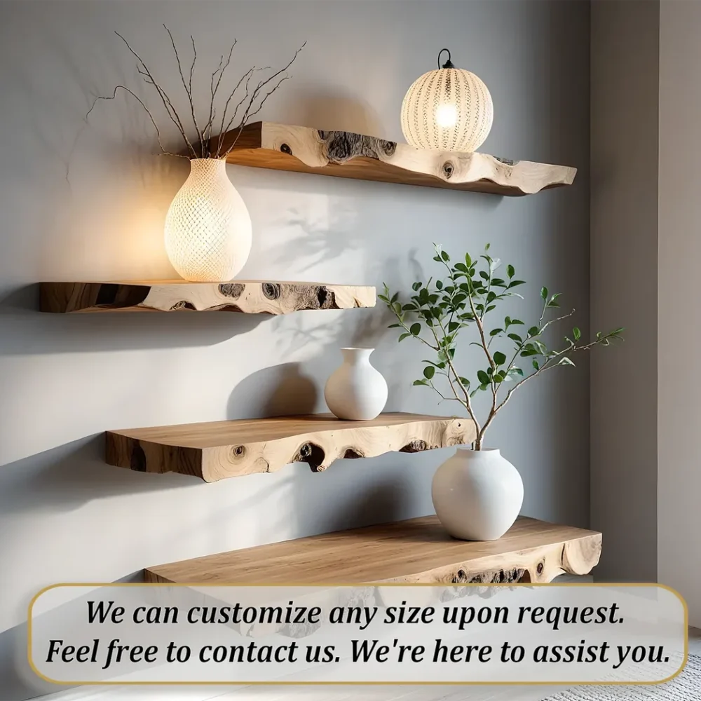 Bathroom shelves, living room decorative shelves, floating shelves - Image 3