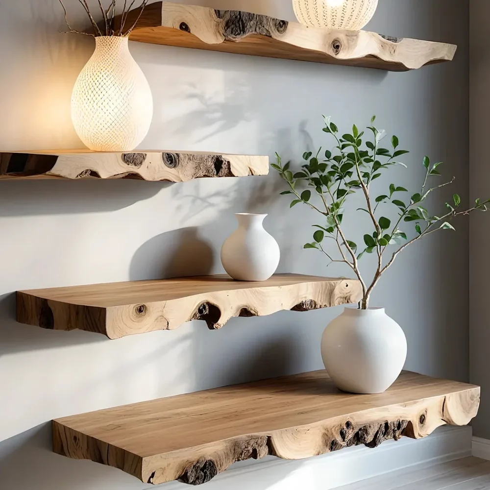 Bathroom shelves, living room decorative shelves, floating shelves - Image 4