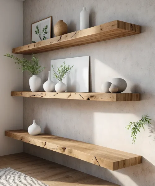 Bookshelf, wall shelf, rustic wooden bookshelf