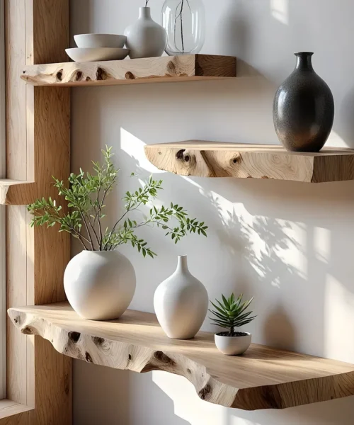 Living edge shelves, souvenir display shelves, home decoration shelves