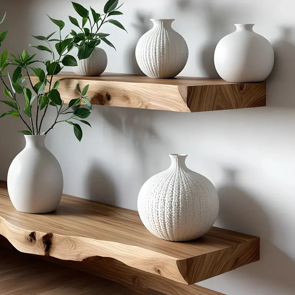 Rustic floating shelves living edge floating shelves wall floating shelves long floating shelves table shelves home decoration shelves - Image 5