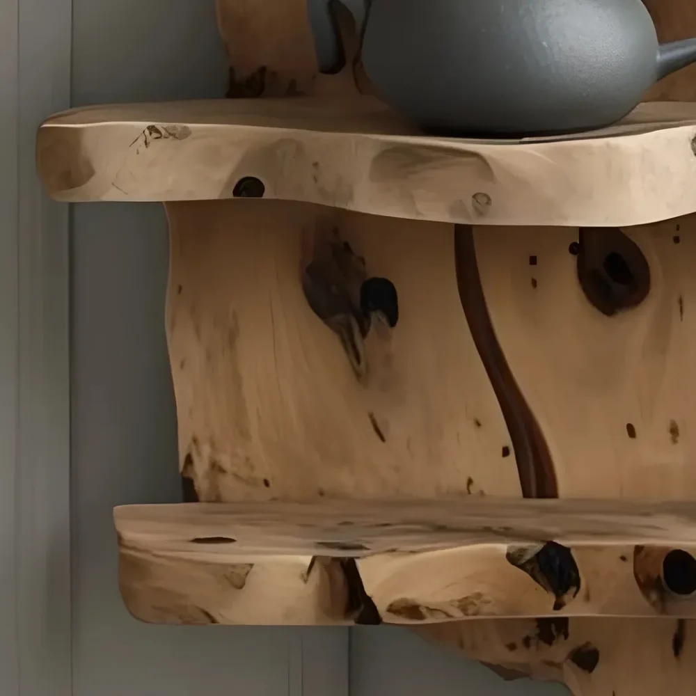 Set of 4 decorative shelves made of driftwood - Image 3