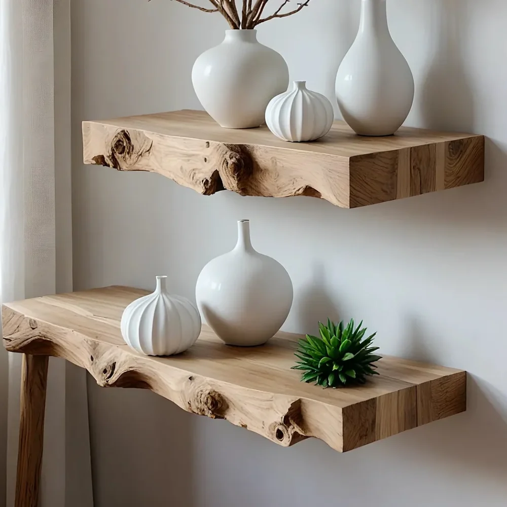 Solid floating shelves, book shelves, souvenir display shelves - Image 4