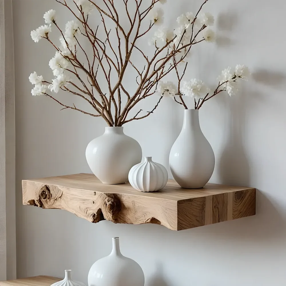 Solid floating shelves, book shelves, souvenir display shelves - Image 5